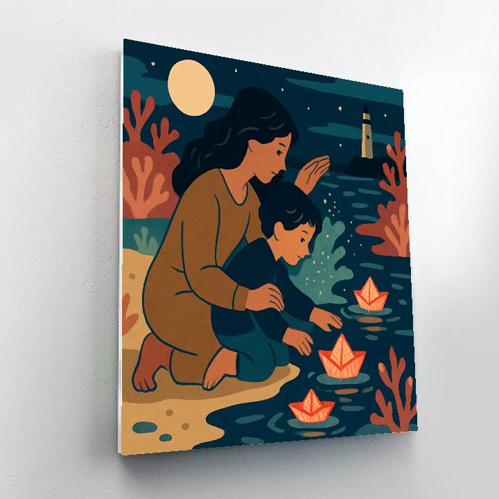 Mother Lanterns Of The Tidepool Numbered painting kits