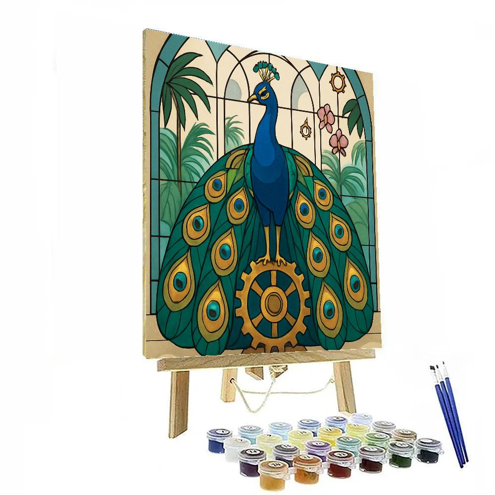 Clockwork Conservatory Peacock DIY paint by numbers
