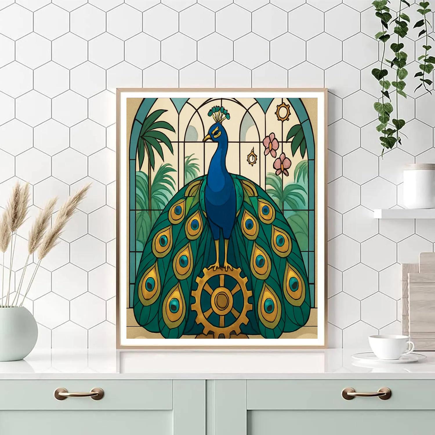 Clockwork Conservatory Peacock DIY paint by numbers