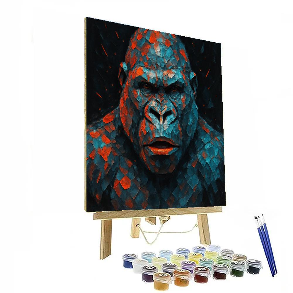 Prismatic Forge Gorilla Stare DIY paint by numbers