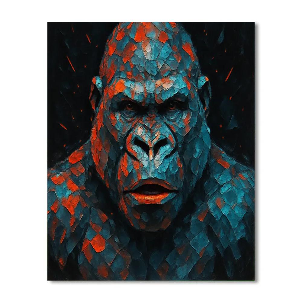 Prismatic Forge Gorilla Stare DIY paint by numbers