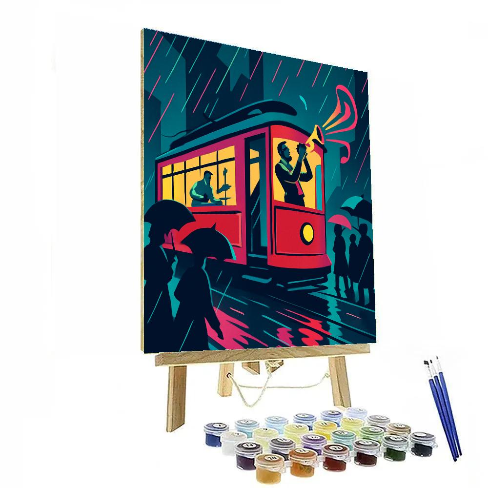 Neon Timefold Streetcar Jazz DIY paint by numbers