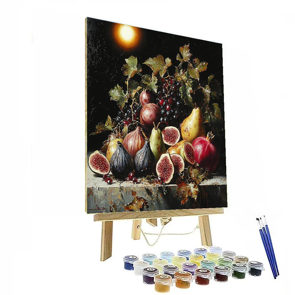 Caravaggio Inspired Eclipse Harvest Still Life Painting by numbers kit