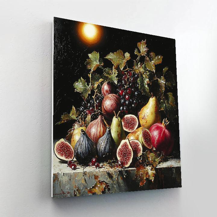 Caravaggio Inspired Eclipse Harvest Still Life Painting by numbers kit