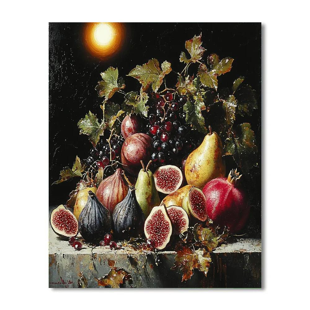 Caravaggio Inspired Eclipse Harvest Still Life Painting by numbers kit