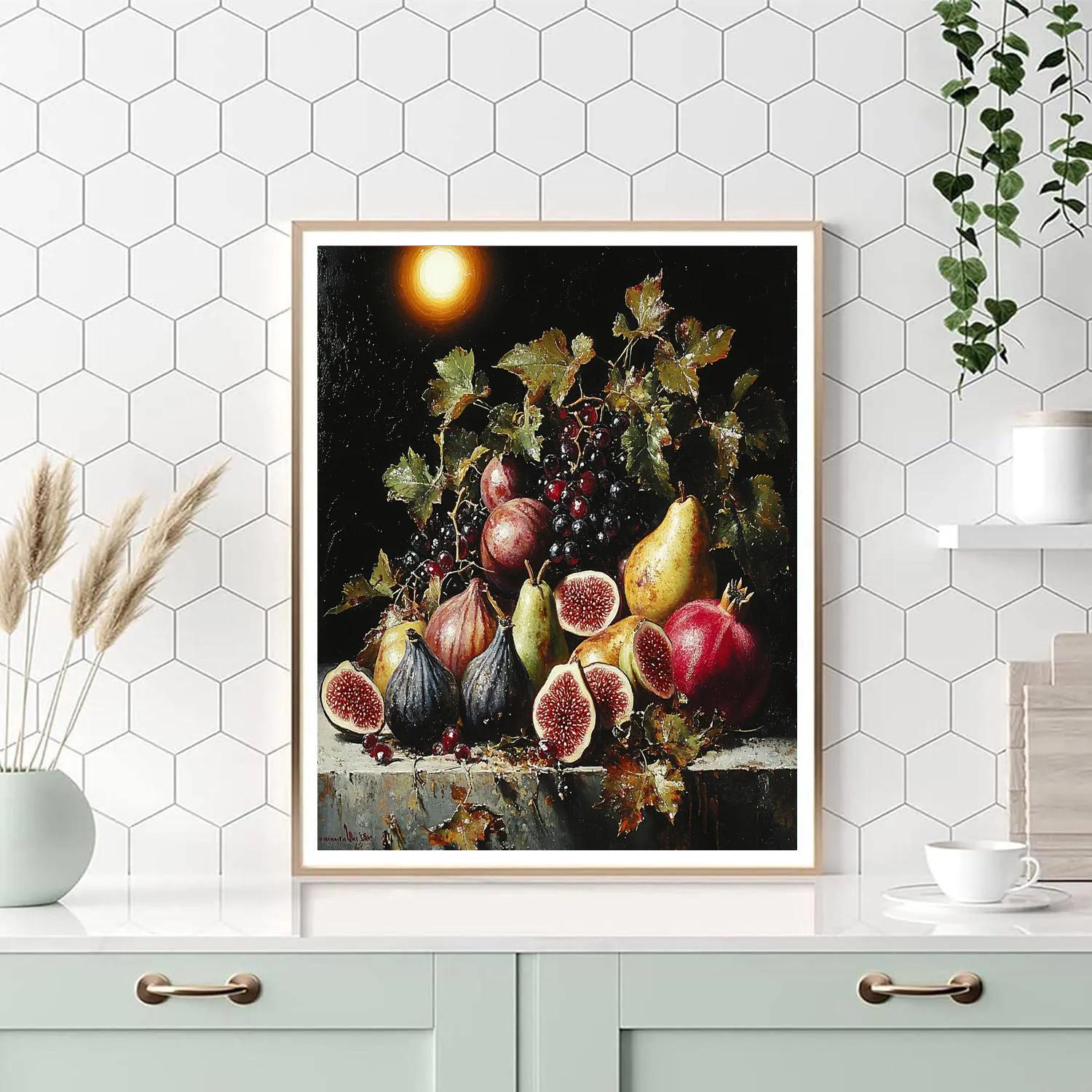 Caravaggio Inspired Eclipse Harvest Still Life Painting by numbers kit