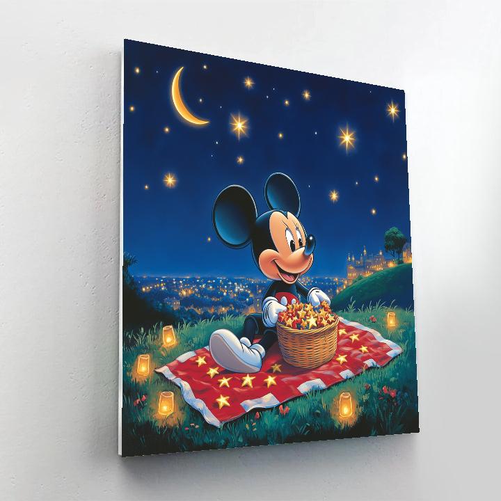 Mickey Mouse Meteor Shower Picnic Paint by numbers kits
