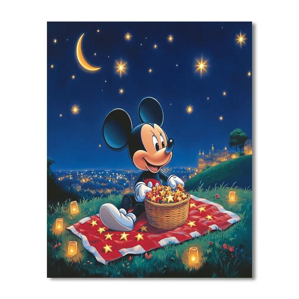 Mickey Mouse Meteor Shower Picnic Paint by numbers kits