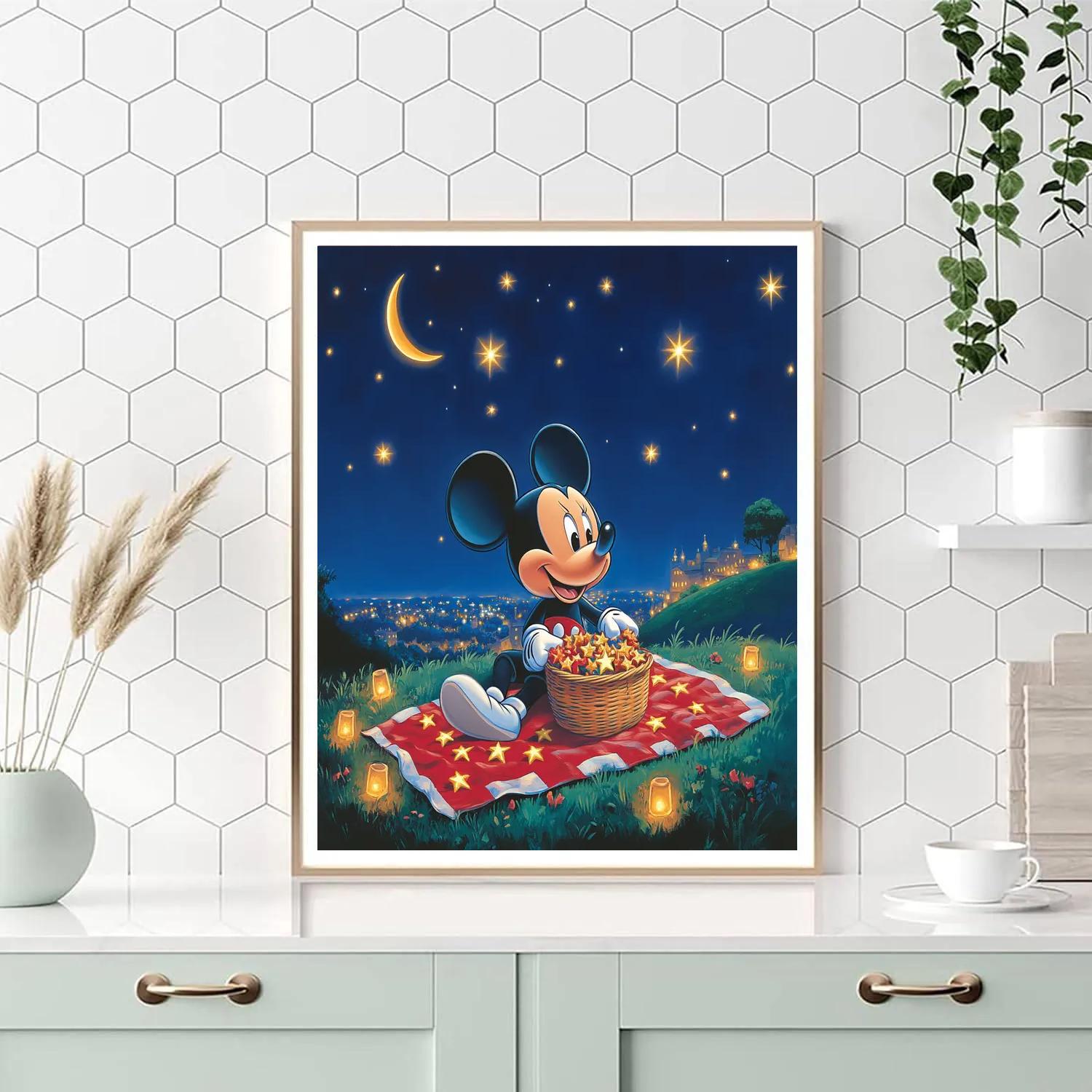 Mickey Mouse Meteor Shower Picnic Paint by numbers kits
