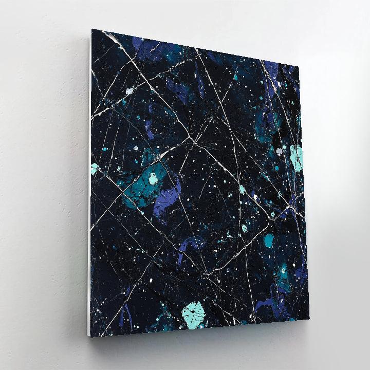 Jackson Pollock Inspired Aurora Drift Resonance DIY paint by numbers