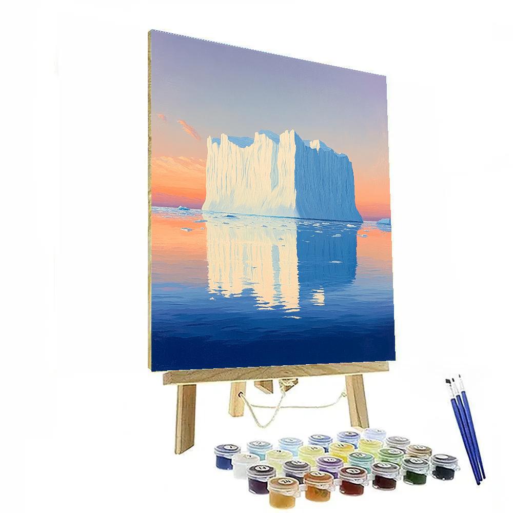 Lawren Harris Inspired Cathedral Iceberg At Polar Dawn Numbered painting kits