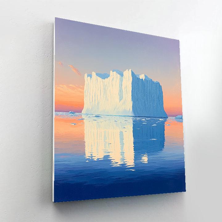 Lawren Harris Inspired Cathedral Iceberg At Polar Dawn Numbered painting kits