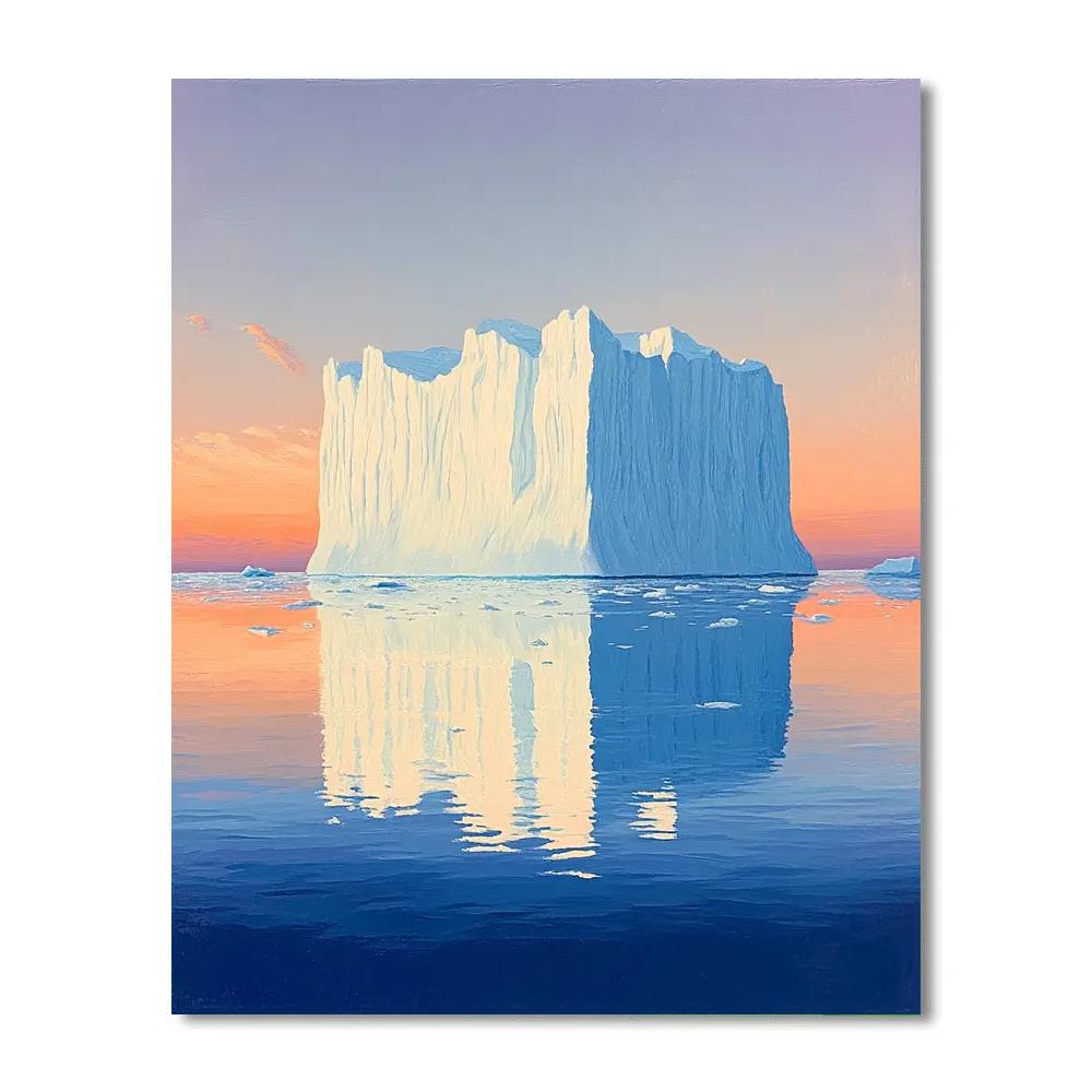 Lawren Harris Inspired Cathedral Iceberg At Polar Dawn Numbered painting kits