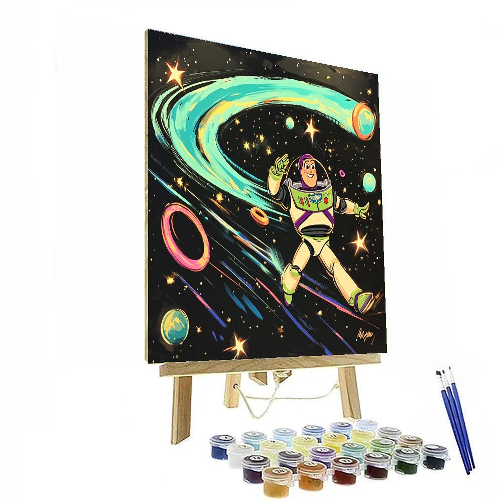 Buzz Lightyear Comet Chase Training DIY paint by numbers