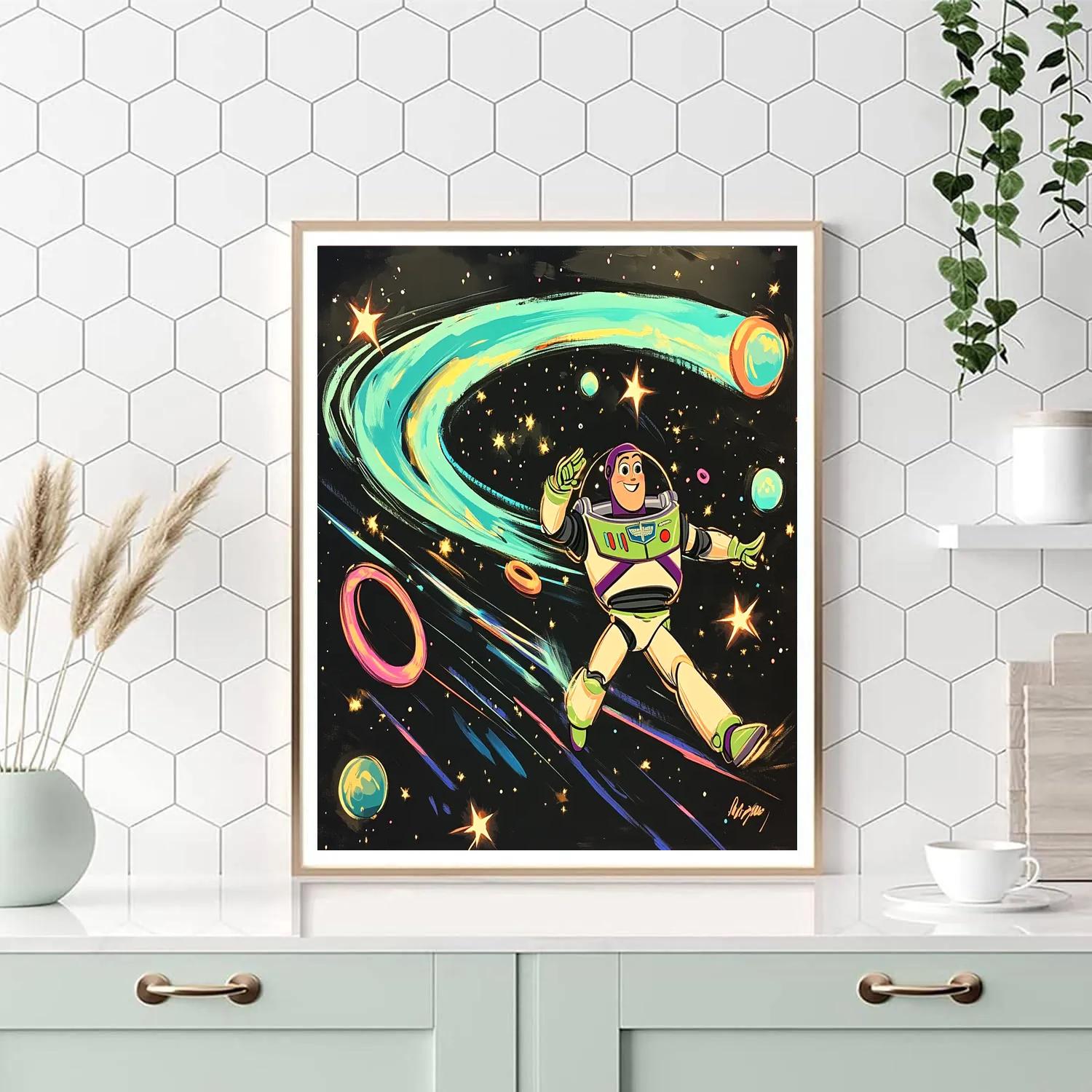 Buzz Lightyear Comet Chase Training DIY paint by numbers