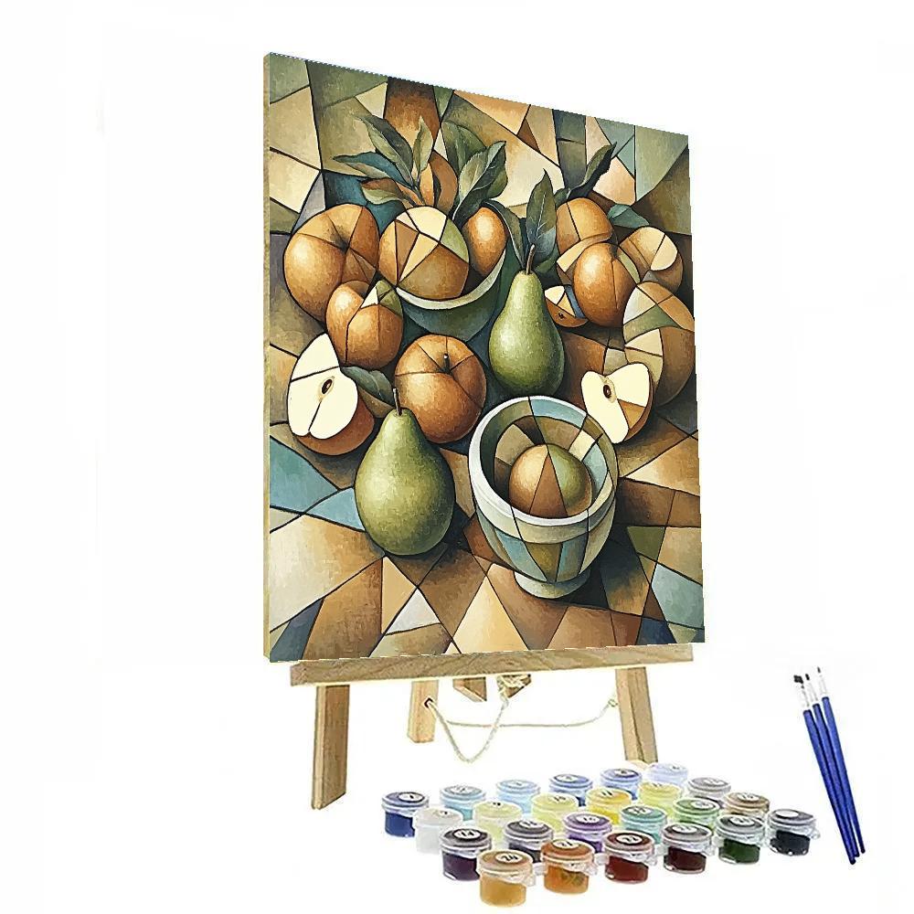 Pablo Picasso Inspired Fractured Orchard Still Life Numbered painting kits