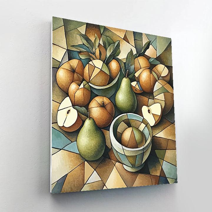 Pablo Picasso Inspired Fractured Orchard Still Life Numbered painting kits
