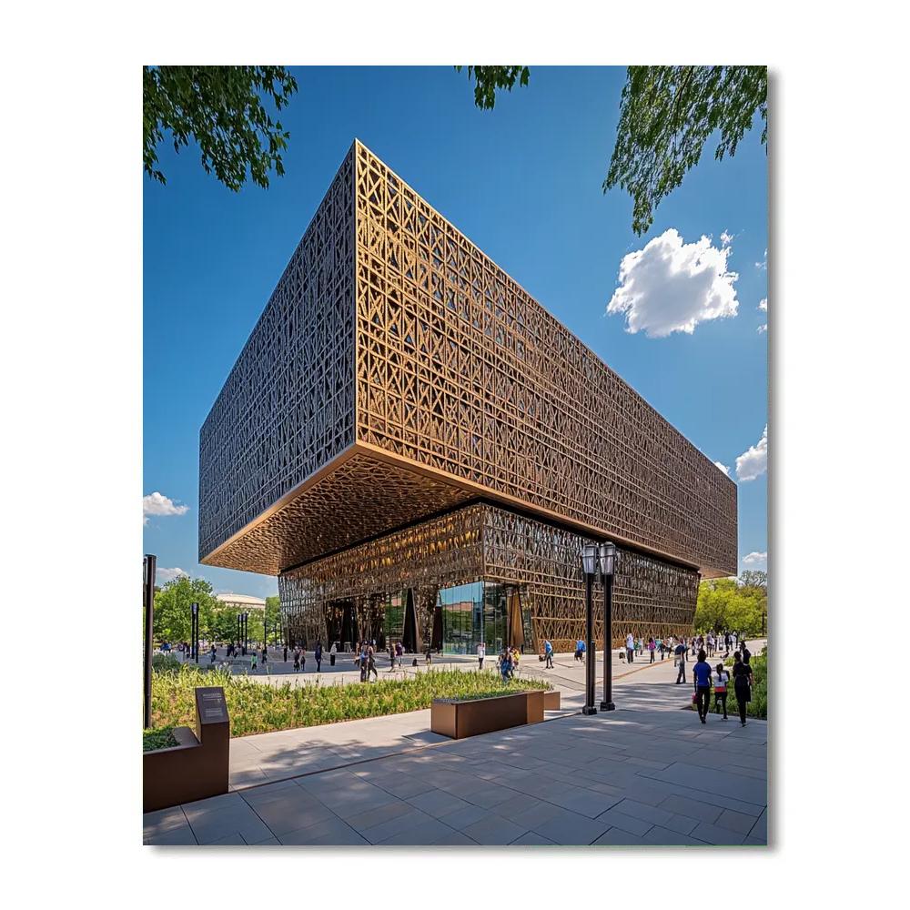 National Museum Of African American History Exterior Washington United States painting number kit