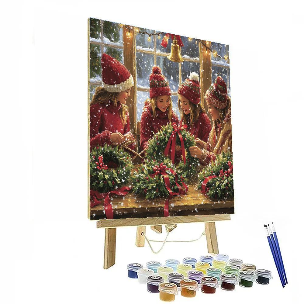 Wreathmakers By The Window painting number kit