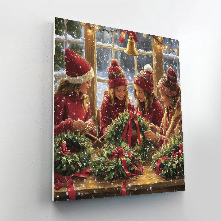 Wreathmakers By The Window painting number kit