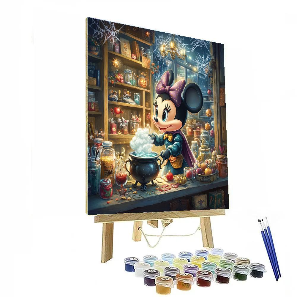 Potion Shop Window With Enchanted Mouse Ears Display Paint by numbers art