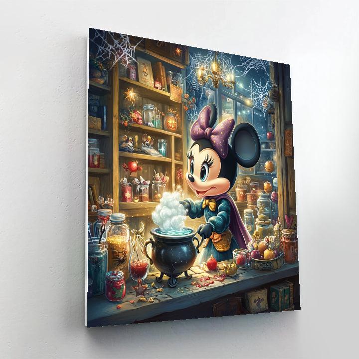 Potion Shop Window With Enchanted Mouse Ears Display Paint by numbers art