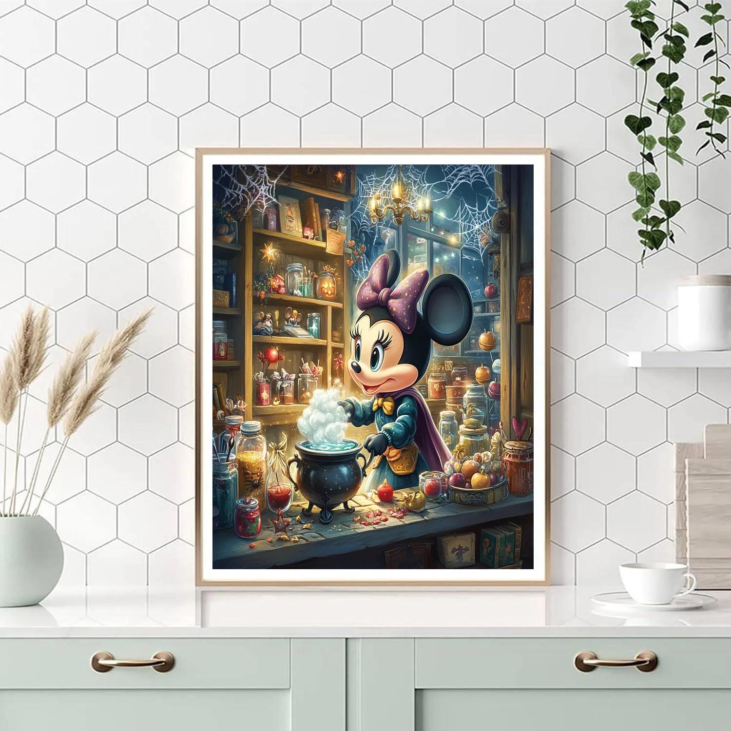 Potion Shop Window With Enchanted Mouse Ears Display Paint by numbers art