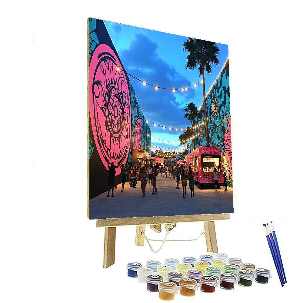 Wynwood Walls Evening Miami United States Number painting