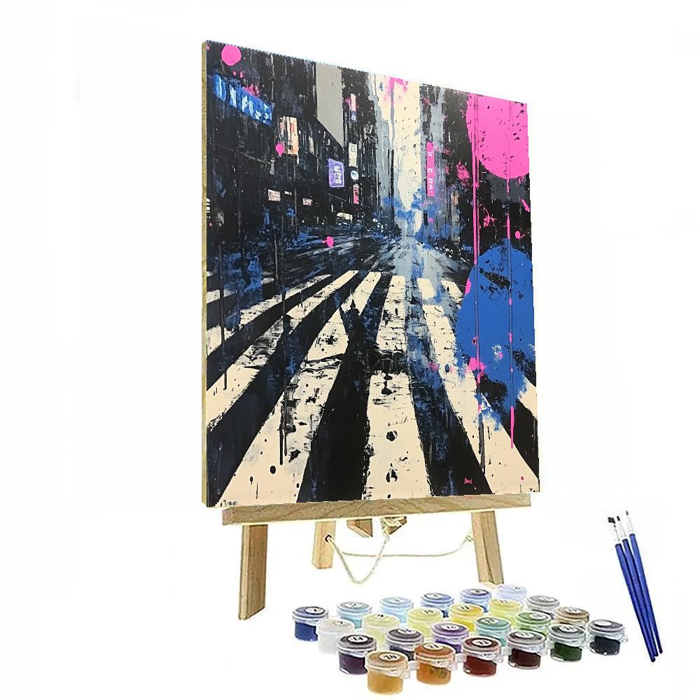 Jackson Pollock Inspired Urban Rain Energy paint by color