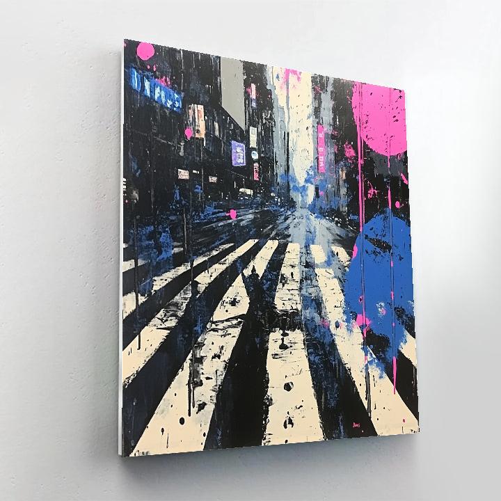 Jackson Pollock Inspired Urban Rain Energy paint by color