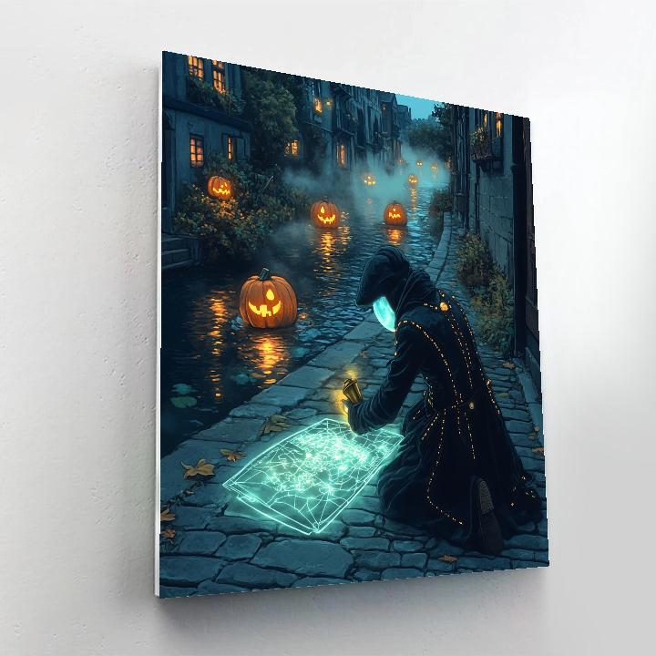Haunted Lantern Cartographer DIY paint by numbers