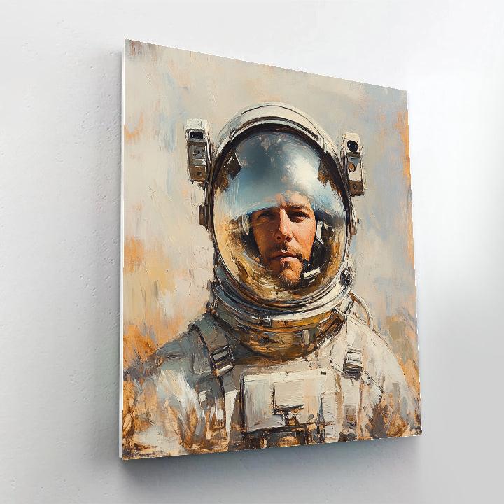 Leonardo Da Vinci Inspired Astronaut Study Portrait Painting by numbers kit