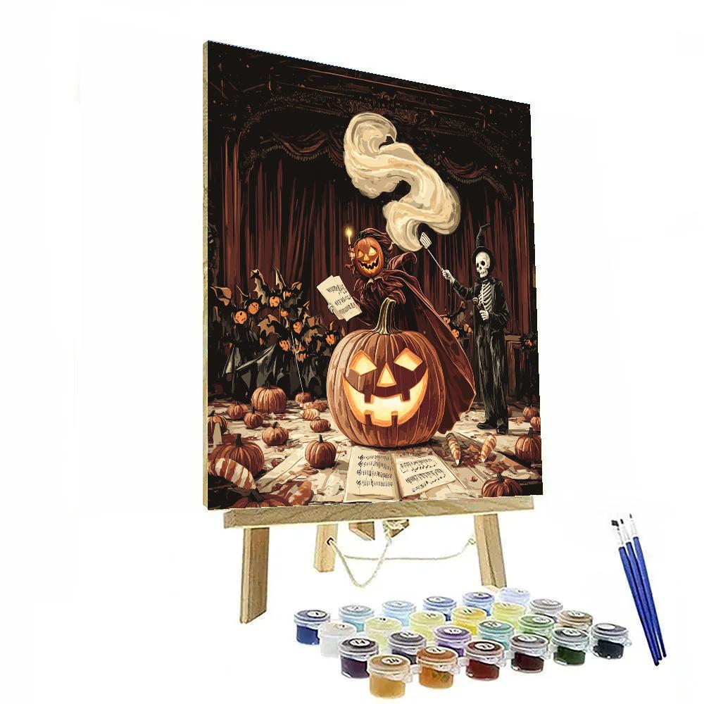 Pumpkin Opera With Spooky Chorus Paint by numbers kits