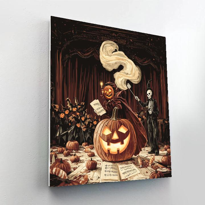 Pumpkin Opera With Spooky Chorus Paint by numbers kits