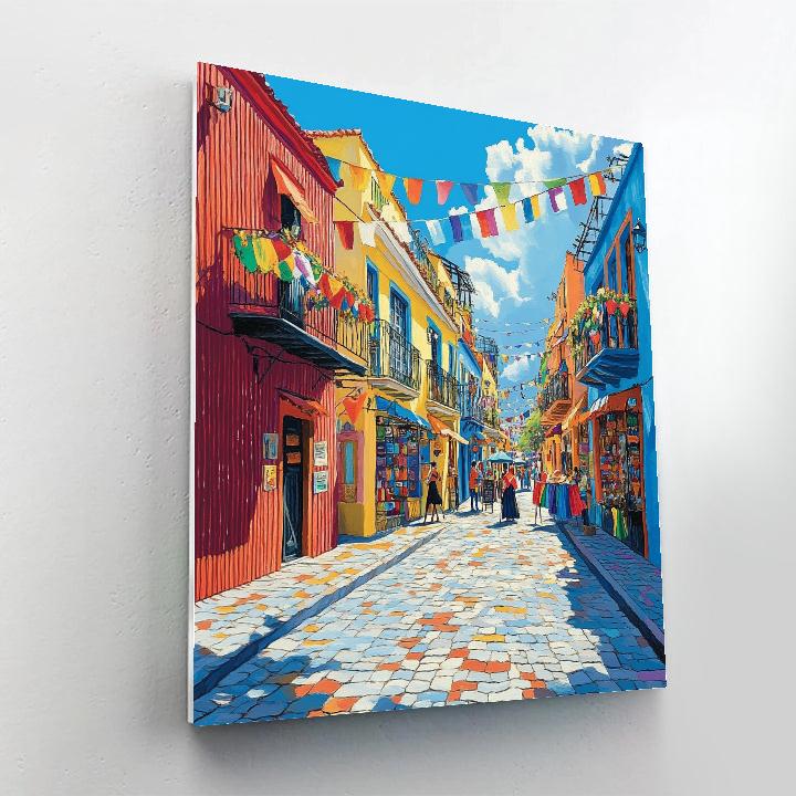 La Boca Caminito Morning Buenos Aires Argentina DIY paint by numbers