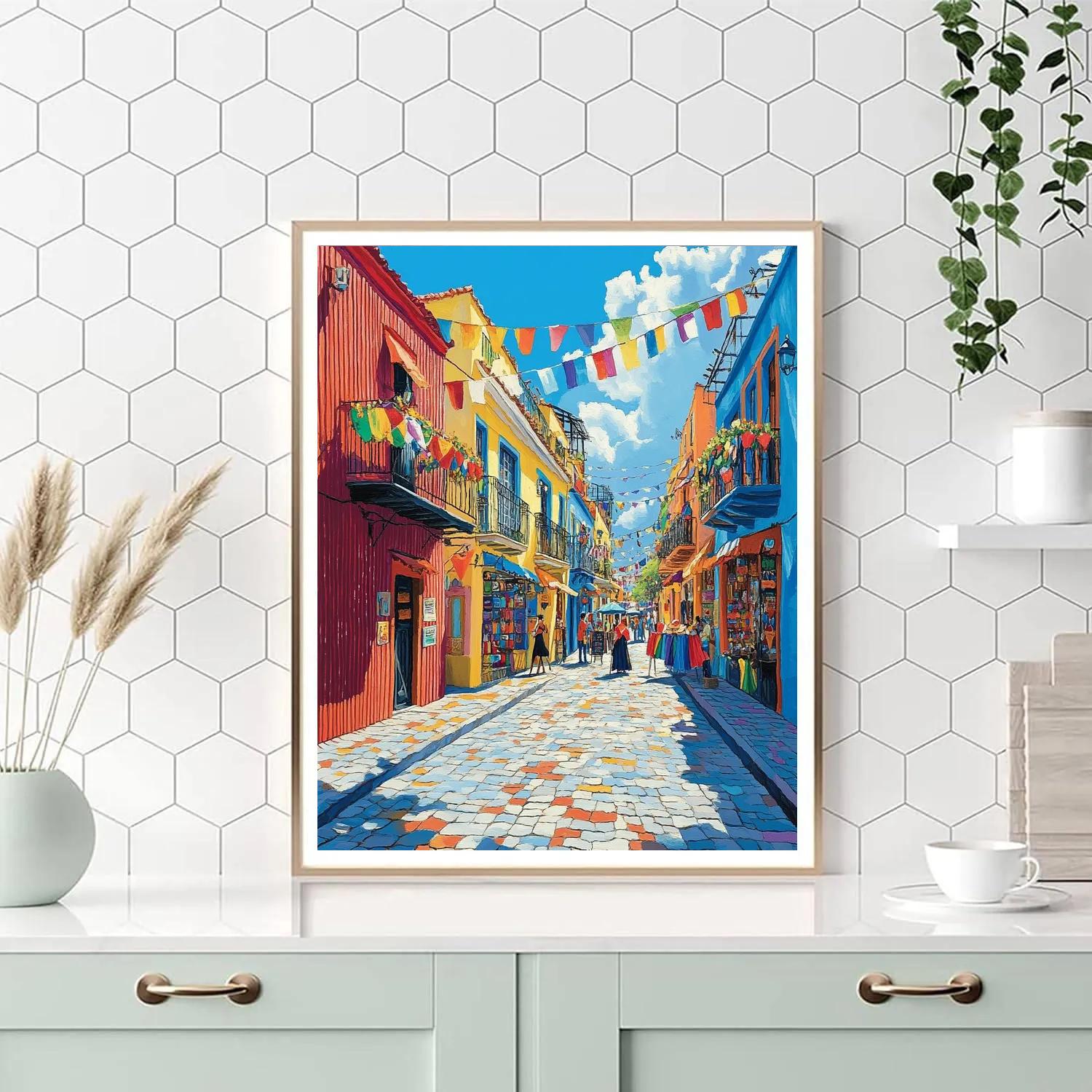 La Boca Caminito Morning Buenos Aires Argentina DIY paint by numbers