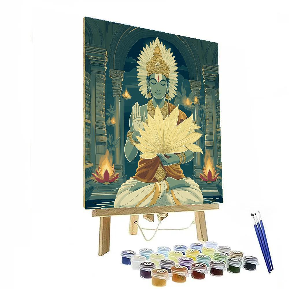Brahma Manuscript Lantern painting number kit