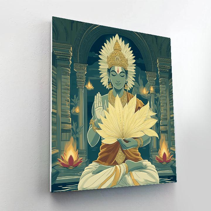 Brahma Manuscript Lantern painting number kit