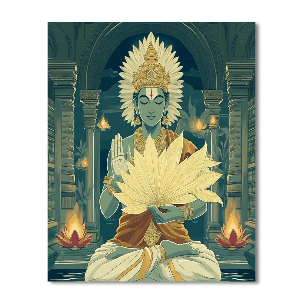 Brahma Manuscript Lantern painting number kit