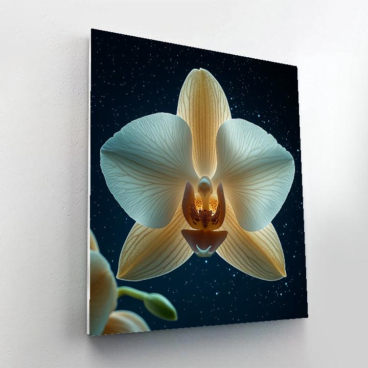 Georgia OKeeffe Inspired Cosmic Orchid Closeup painting number kit