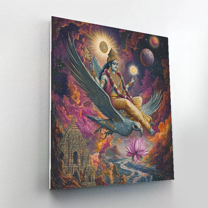 Garuda Ferry Across The Nebula River Number painting