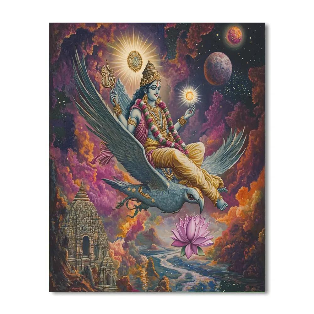 Garuda Ferry Across The Nebula River Number painting