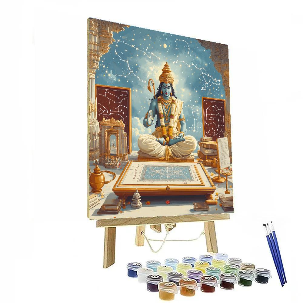 The Sudarshana Chakra Star Map Workshop paint by color