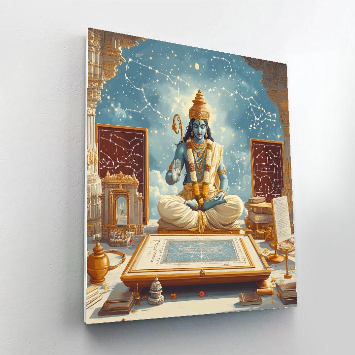 The Sudarshana Chakra Star Map Workshop paint by color