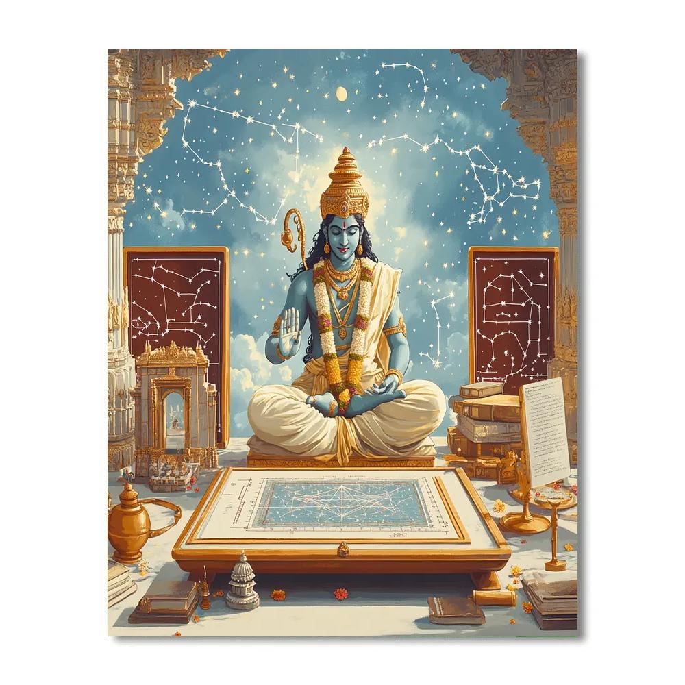 The Sudarshana Chakra Star Map Workshop paint by color