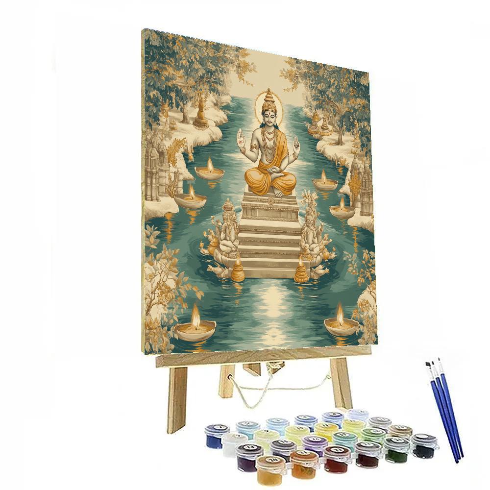 River Confluence Brahma Tableau paint by numbers