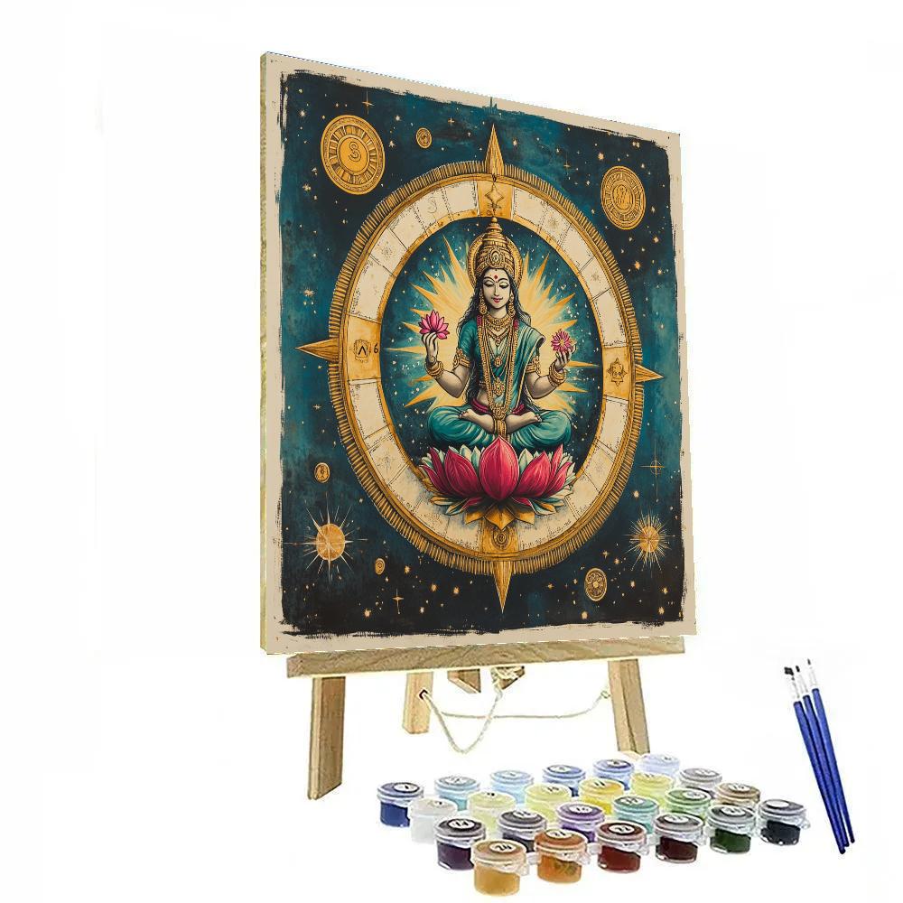 Lakshmi Crafted Star Compass Mandala Paint by numbers kits