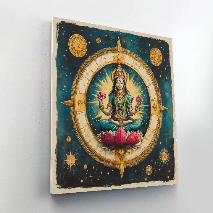 Lakshmi Crafted Star Compass Mandala Paint by numbers kits