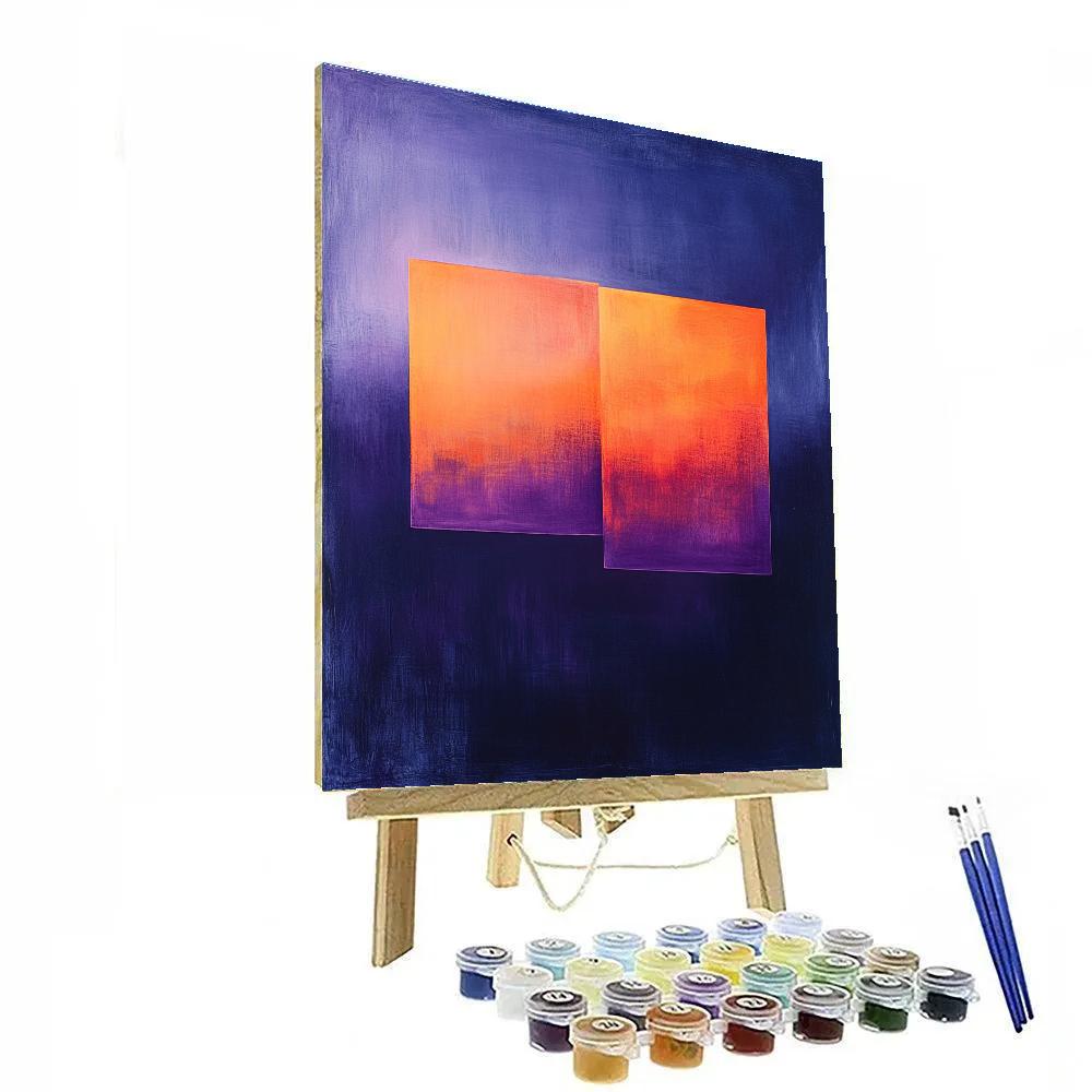 Mark Rothko Inspired Nebula Color Field paint by number