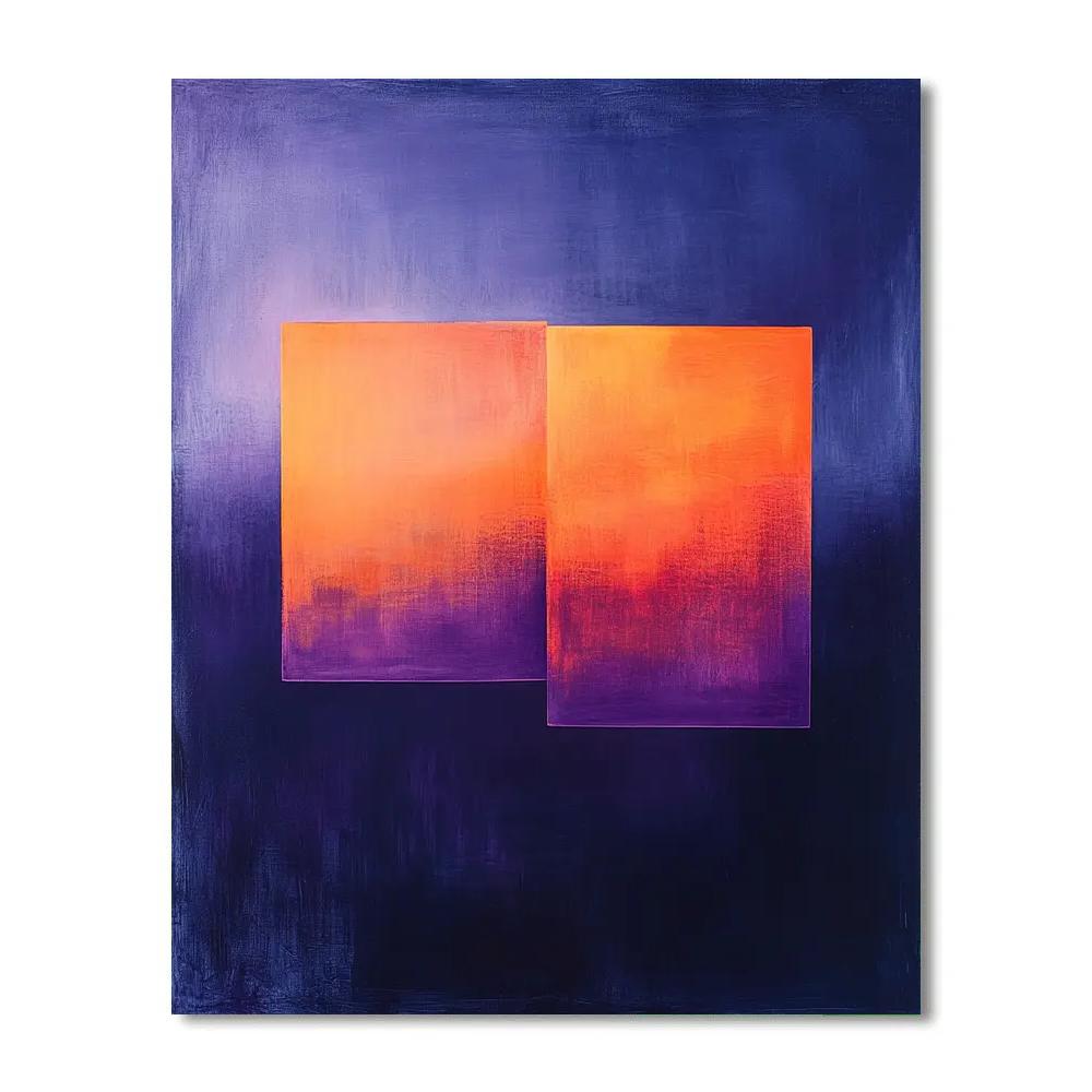 Mark Rothko Inspired Nebula Color Field paint by number